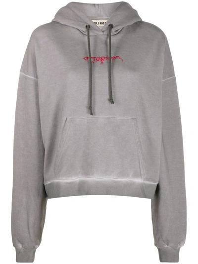Ottolinger Organic Embroidered Logo Hoodie In Neutrals