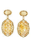 Hueb Estelar Drop Earrings In Yellow Gold/ Diamond