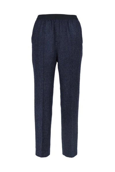 Agnona Trousers In Blu