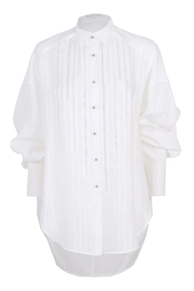 Ermanno Scervino Shirts In Bianco