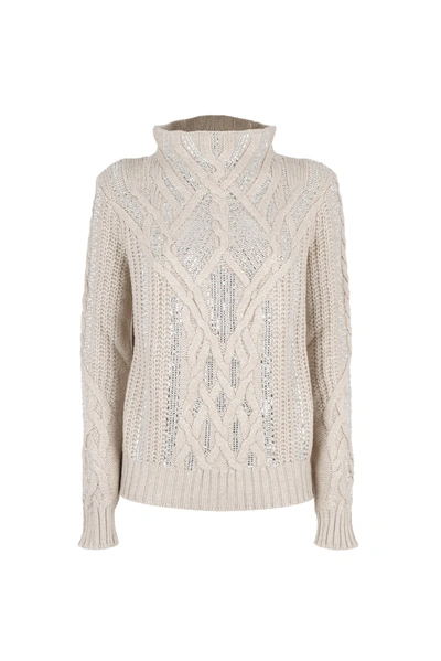 Ermanno Scervino Sweaters In Beige