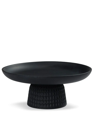 Zanat Nera Medium Wooden Bowl (24cm) In Blk