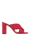 Saint Laurent Sandals In Red