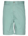 Polo Ralph Lauren Man Shorts & Bermuda Shorts Light Green Size 33 Cotton