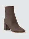 Loeffler Randall Elise Slim Ankle Bootie With Block Heel In Brown