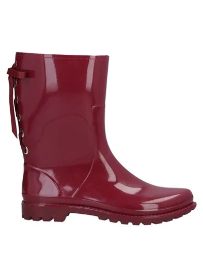 Redv Red(v) Woman Ankle Boots Garnet Size 7 Rubber