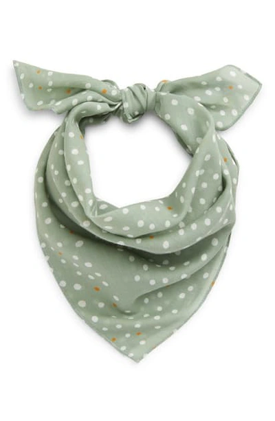 Madewell Bandana In Frosted Sage Multi