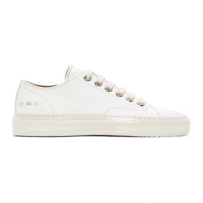 Common Projects White Tournament Low Sneakers In 0506 White