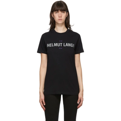 Helmut Lang Black Reflective Standard T-shirt In Basalt Blk