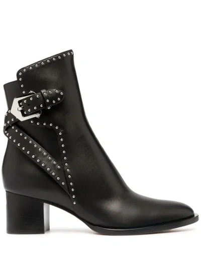 Givenchy Black Stud Elegant Heel Ankle Boots