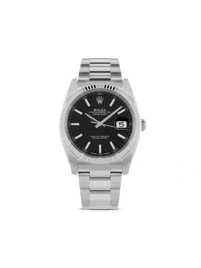 Rolex 2020 Unworn Oyster Perpetual Datejust 41mm In Black