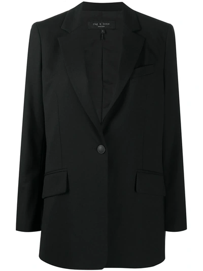 Rag & Bone Notched-lapel Single-breasted Jacket In Black