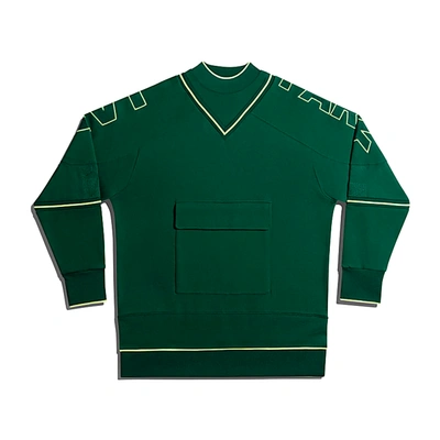 Pre-owned Adidas Originals Adidas Ivy Park Cargo Sweatshirt (gender Neutral) Dark Green