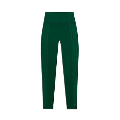 Pre-owned Adidas Originals  Ivy Park Circular Knit 3-stripes Tights Dark Green