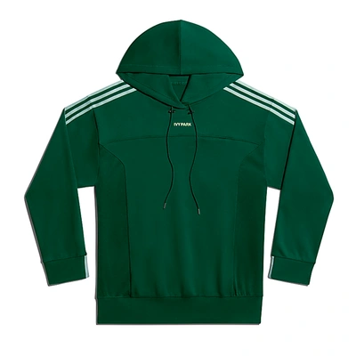Pre-owned Adidas Originals Adidas Ivy Park Long Sleeve Hoodie (gender Neutral) Dark Green