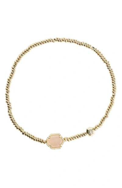 Kendra Scott Tomon Stretch Bracelet In Rose Quartz
