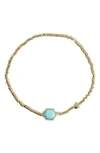 Kendra Scott Tomon Stretch Bracelet In Light Blue Magnesite