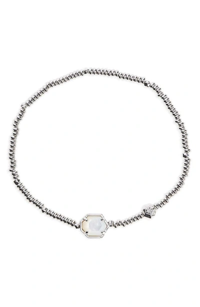 Kendra Scott Tomon Stretch Bracelet In Ivory Mother Of Pearl