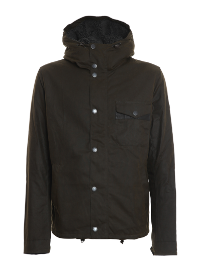 Barbour Kevlar Wax Jacket In Dark Green