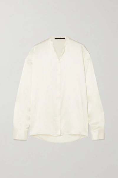 Haider Ackermann Silk-satin Shirt In Ivory