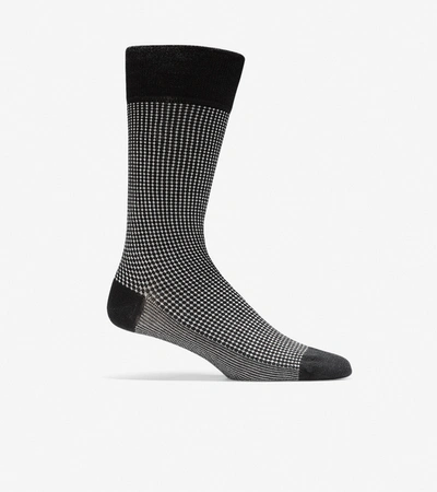 Cole Haan Men's Mini Check Neat Crew Socks