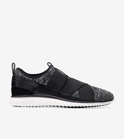 Cole Haan Studiøgrand Cross-strap Sneaker In Black