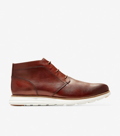 Cole Haan Men's Øriginal Grand Chukka Boot - Brown Size 8 In Woodbury/ivory Leather