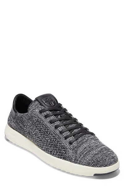 Cole Haan Grandpro Tennis Stitchlite Sneaker In Black/ White/ Grey Stitchlite
