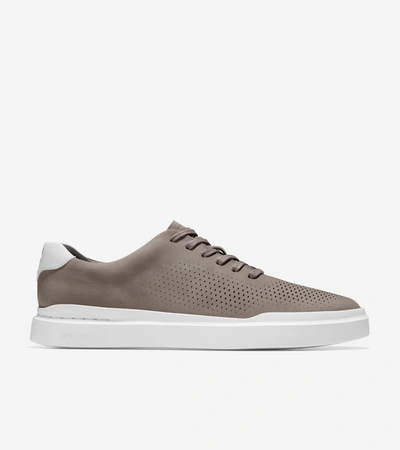 Cole Haan Men's Grandprø Rally Laser Cut Sneaker In Ironstone-optic White