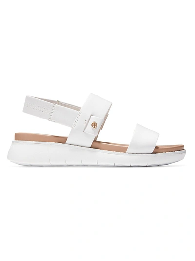 Cole Haan Women's Zerogrand Global Leather Sport Sandals In White