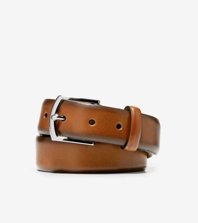 Cole Haan Lewis 32mm Burnished Leather Belt In British Tan