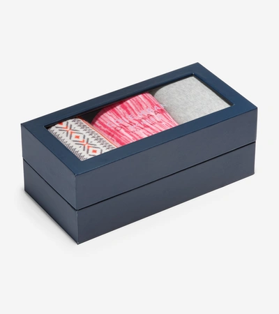 Cole Haan 3 Pair Fair Isle Crew Sock Gift Box In Pink