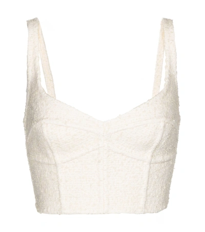 Marc Jacobs Wool-blend Corset Bra In White