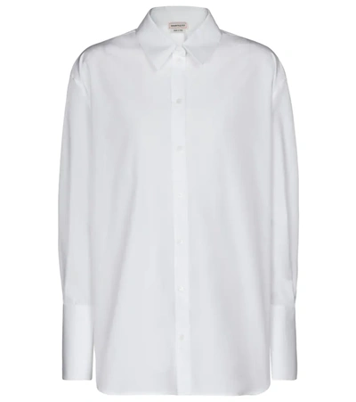Alexander Mcqueen Button-down Cotton Shirt In White