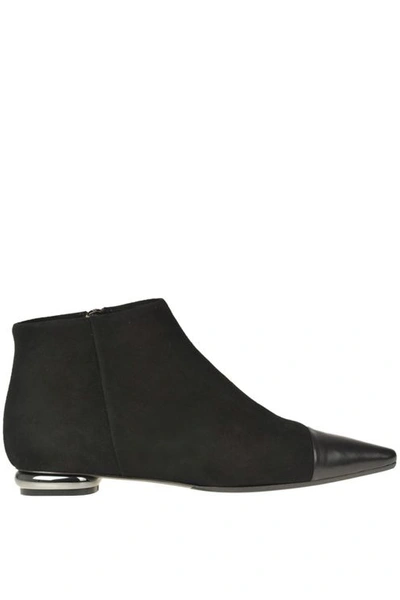 Anna Baiguera Suede Ankle-boots In Black