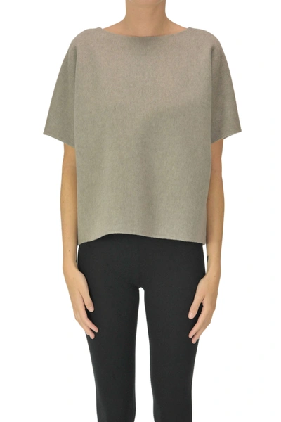Theory Wool And Cashmere Top In Neutral