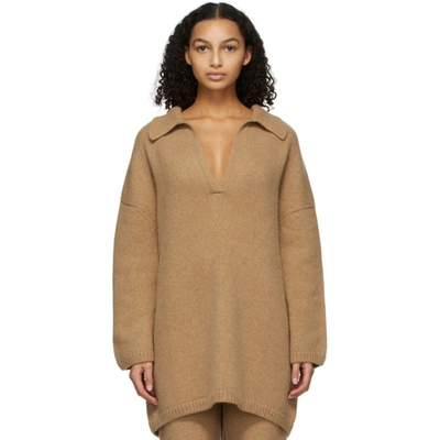 Khaite Sebastian Oversized Cashmere Sweater In Camel