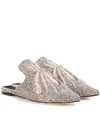 Sanayi313 Ragno Embroidered Metallic Woven Slippers