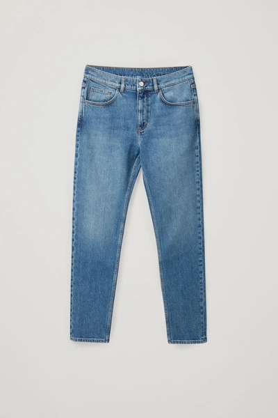 Cos Slim-fit Jeans In Blue