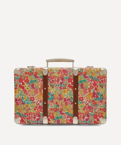 Liberty London Margaret Annie Tana Lawn Cotton Wrapped Suitcase In Green