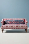Anthropologie Rug-printed Petite Anatolia Sofa By  In Purple Size S