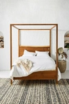 Anthropologie Prana Live-edge Canopy Bed By  In Brown Size Q Top/bed