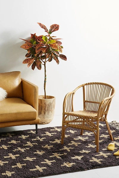 Anthropologie Pari Rattan Chair In Beige