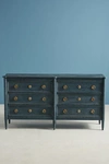 Anthropologie Washed Wood Six-drawer Dresser By  In Blue Size S