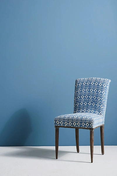 Anthropologie Elza Indigo Dining Chair In Blue