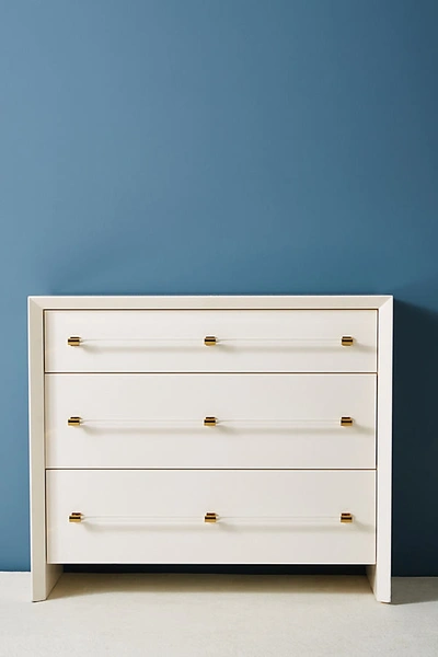 Anthropologie Merriton Three-drawer Dresser In White
