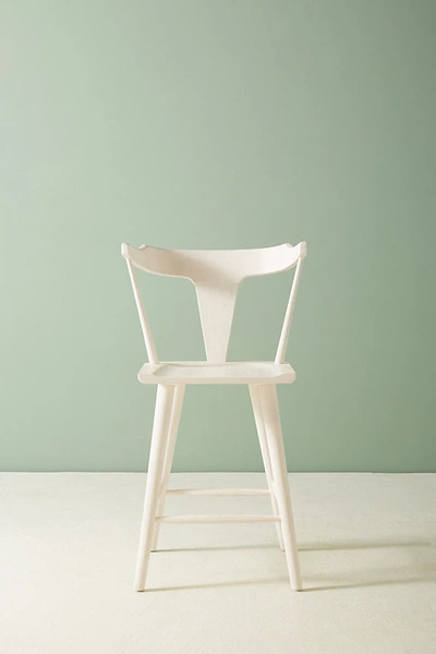 Anthropologie Mackinder Counter Stool In White