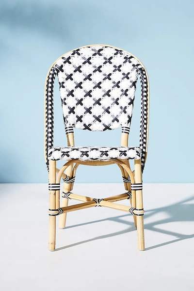 Anthropologie Woven Bistro Dining Chair In Black
