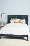 Anthropologie Handcarved Low Lombok Bed By  In Blue Size Kg Top/bed