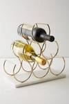 Anthropologie Marble Wine Rack By  In Gold Size M